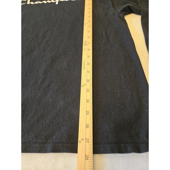 Champion Men's Long  Sleeve Men's T-Shirt Size XL Black - Picture 7 of 7